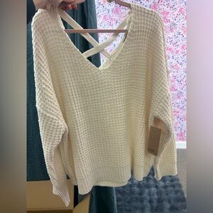 Waffle Knit Sweater